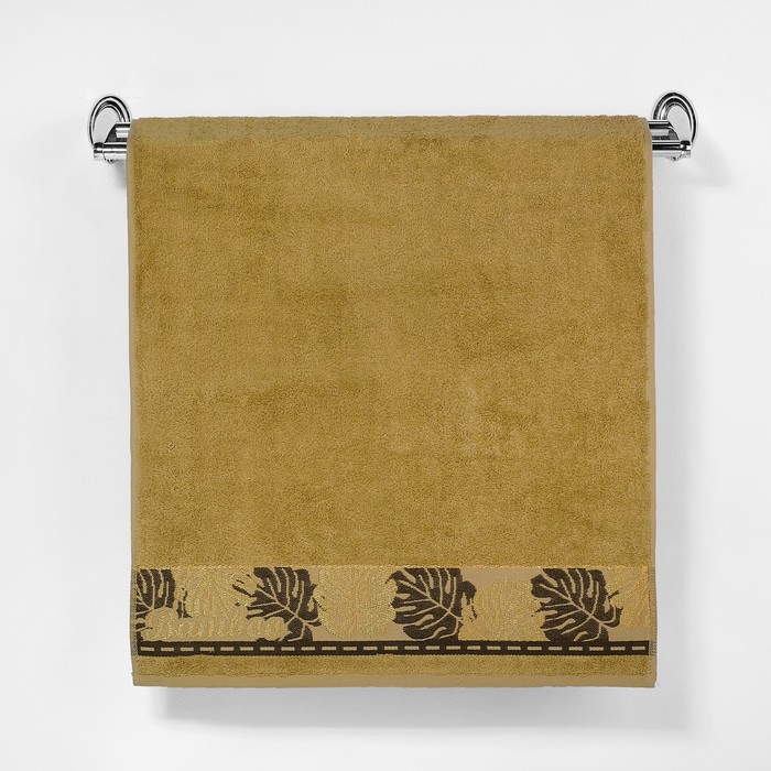 Полотенце махровое "Этель" Flabello, горчичный 50*90 см бамбук, 460 г/м2