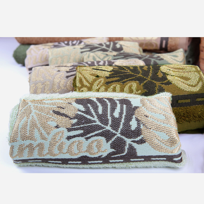 Полотенце махровое "Этель" Flabello, горчичный 70*140 см бамбук, 450 г/м2