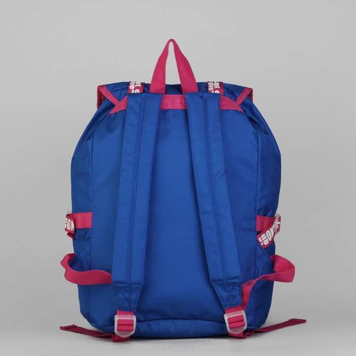 Рюкзак молодёжный, 1 отдел, наружный карман, синий