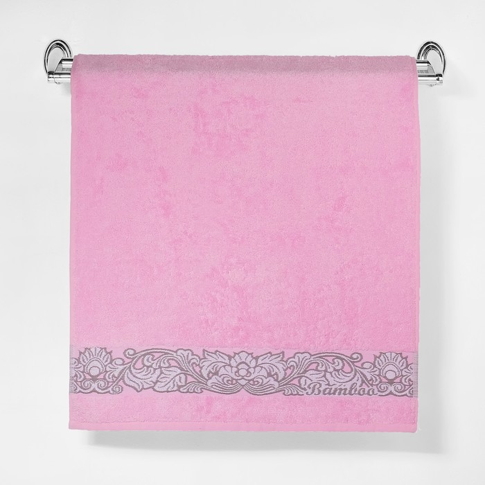 Полотенце махровое "Этель" Vitigno, розовый 50*90 см бамбук, 460 г/м2