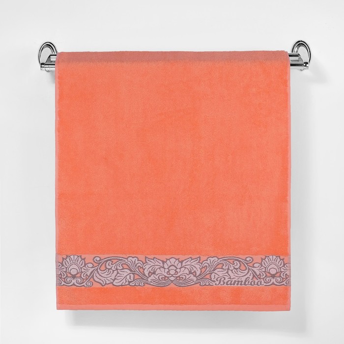 Полотенце махровое "Этель" Vitigno, персиковый 50*90 см бамбук, 460 г/м2