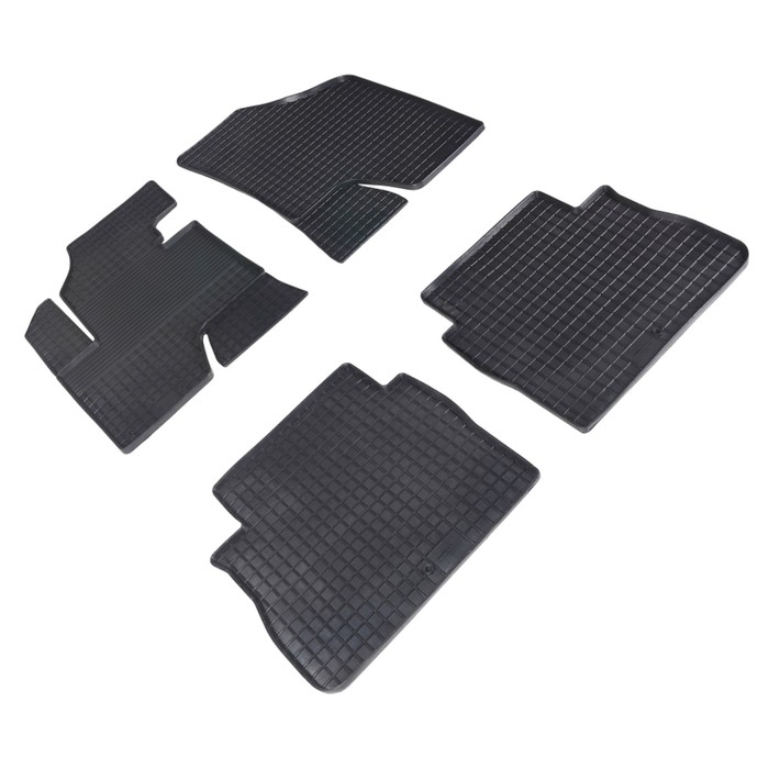 Коврики резиновые 'Сетка' для Hyundai SANTA FE II new, 2010-2012