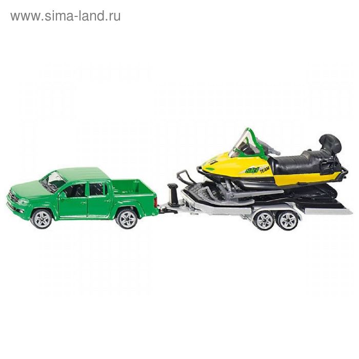 

Автомобиль с прицепом и снегоход Siku
