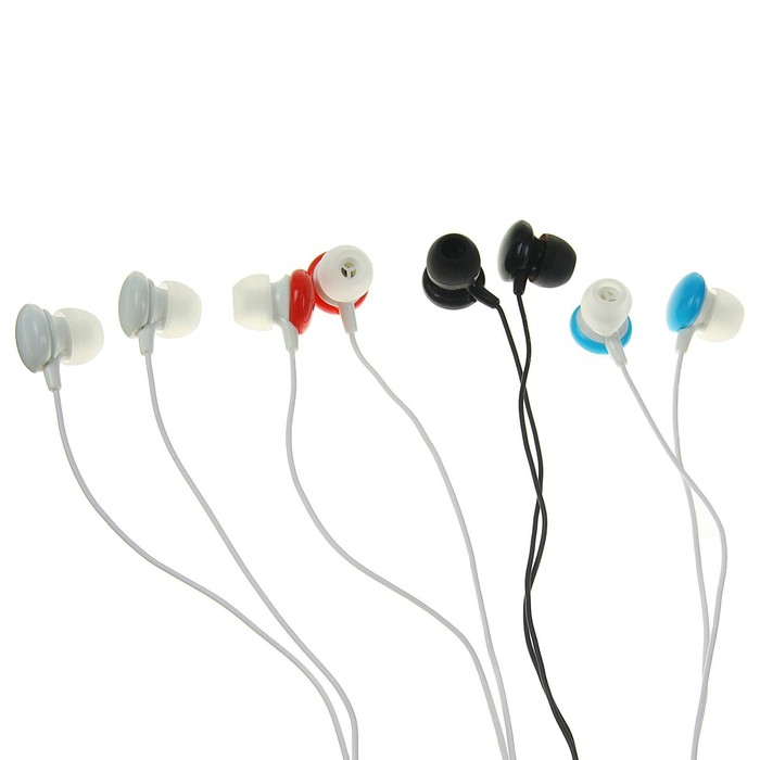 Наушники Luazon "Пуговка", вакуумные, МИКС