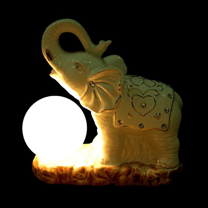 Светильник "Слон с золотой попоной"