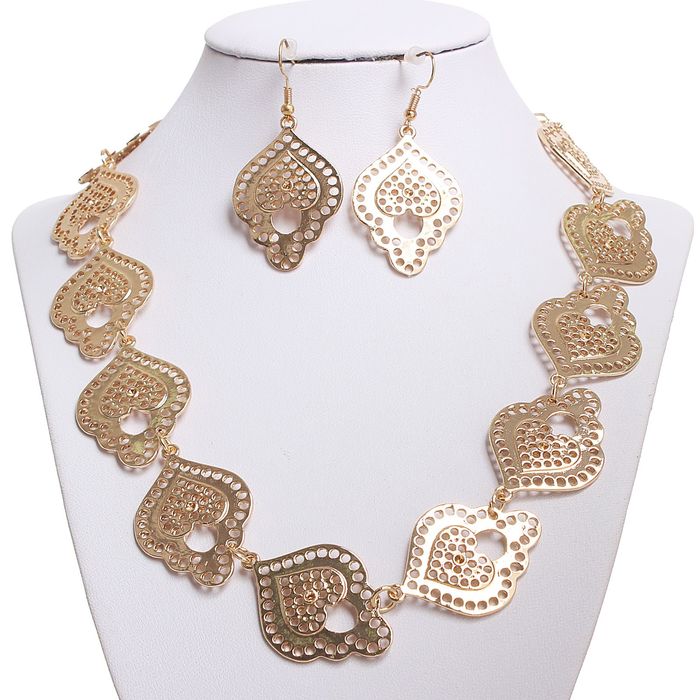 Набор 2 предмета: серьги, колье "Восточная сказка", цвет золотой
