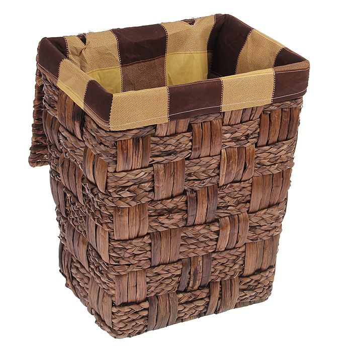 Корзина для белья плетеная "Клетка"
