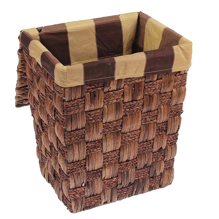 Корзина для белья плетеная "Клетка"