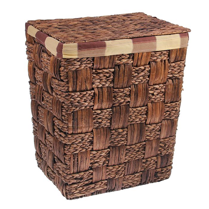 Корзина для белья плетеная "Клетка"