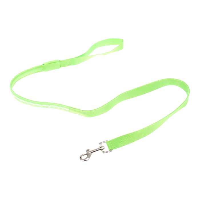 Поводок с подсветкой, 3 режима свечения, 120 см, зеленый