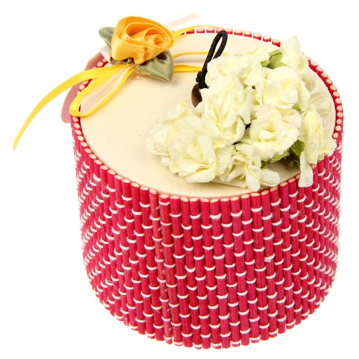 Шкатулка-соломка "Самой очаровательной!", 8 х 6 см