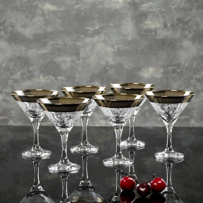 Набор бокалов для мартини 190 мл "Барокко", 6 шт