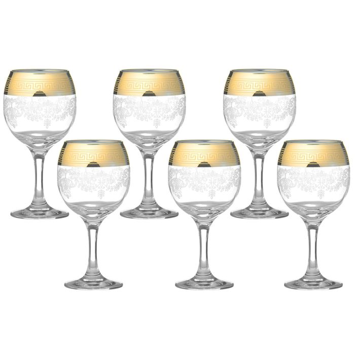 Набор фужеров для вина 290 мл "Барокко", 6 шт