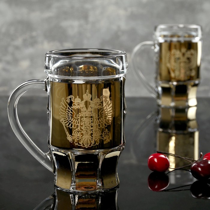Набор кружек для пива 500 мл "Герб", 2 шт