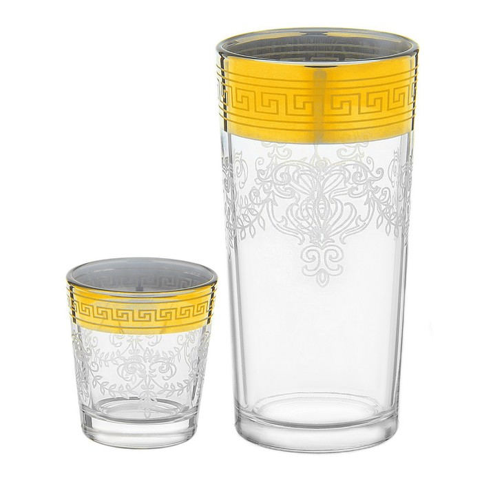 Набор "Барокко", 13 предметов: графин 500 мл, 6 стаканов 200 мл, 6 стопок 50 мл