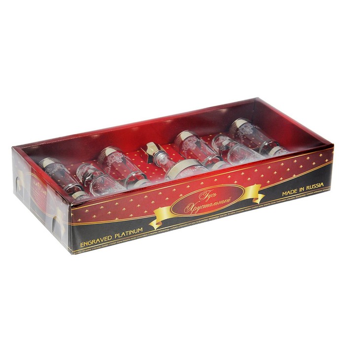 Набор "Барокко", 13 предметов: графин 500 мл, 6 стаканов 200 мл, 6 стопок 50 мл