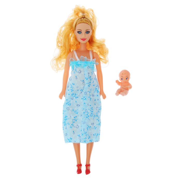 Кукла модель «Синди» беременная с младенцем, МИКС
