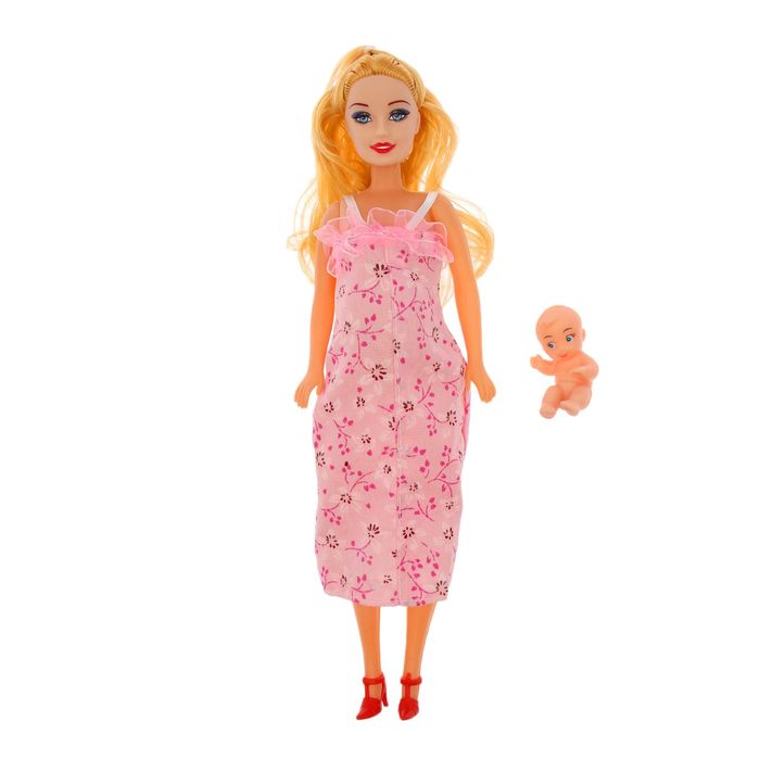Кукла модель «Синди» беременная с младенцем, МИКС