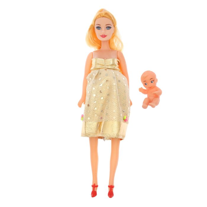 Кукла модель «Синди» беременная с младенцем, МИКС