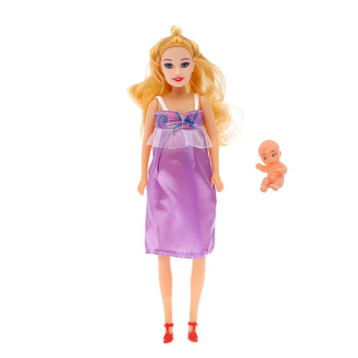 Кукла модель «Синди» беременная с младенцем, МИКС