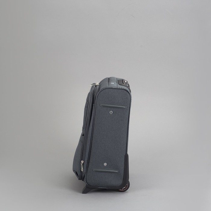 Чемодан малый с расширением, 20", 42 л, 2 колеса, цвет серый