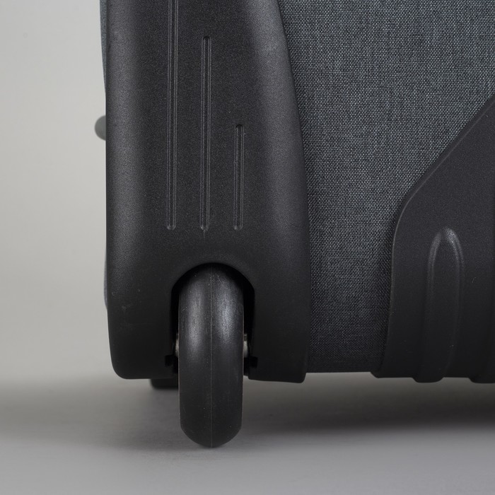 Чемодан малый с расширением, 20", 42 л, 2 колеса, цвет серый