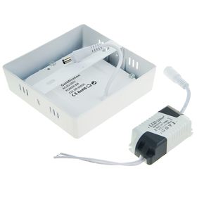 

Панель квадратная накладная 120х120 мм, 6 W, LED-30-2835-420Lm-6500К-120deg-160-260V