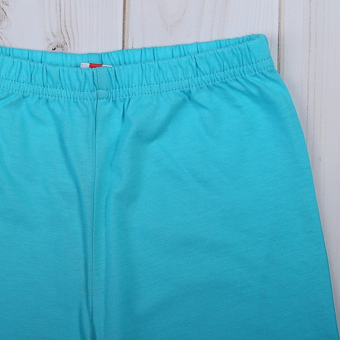 Пижама для девочки, рост 80 см (52), цвет розовый/бирюзовый