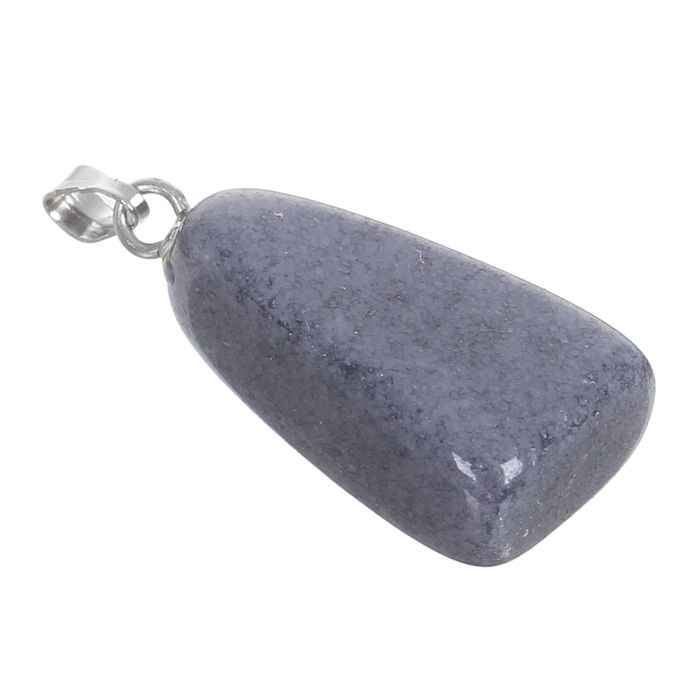 Подвеска треугольник "Агат" цвет серый