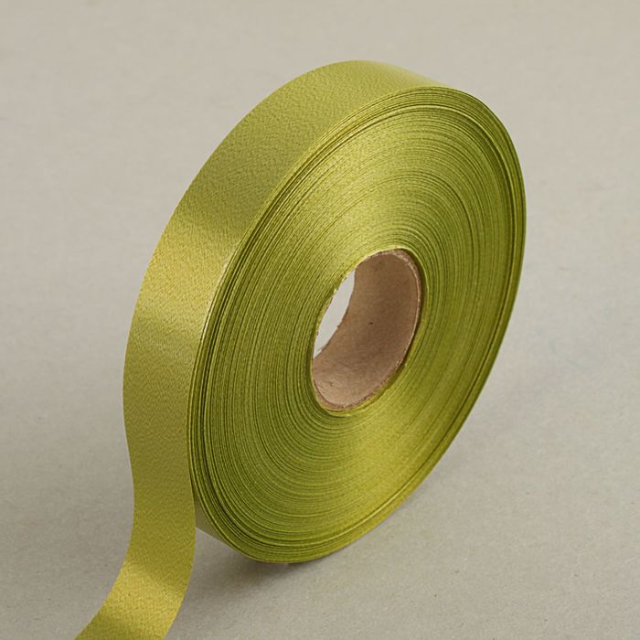 Лента для декора и подарков хаки, 2 см х 91 м