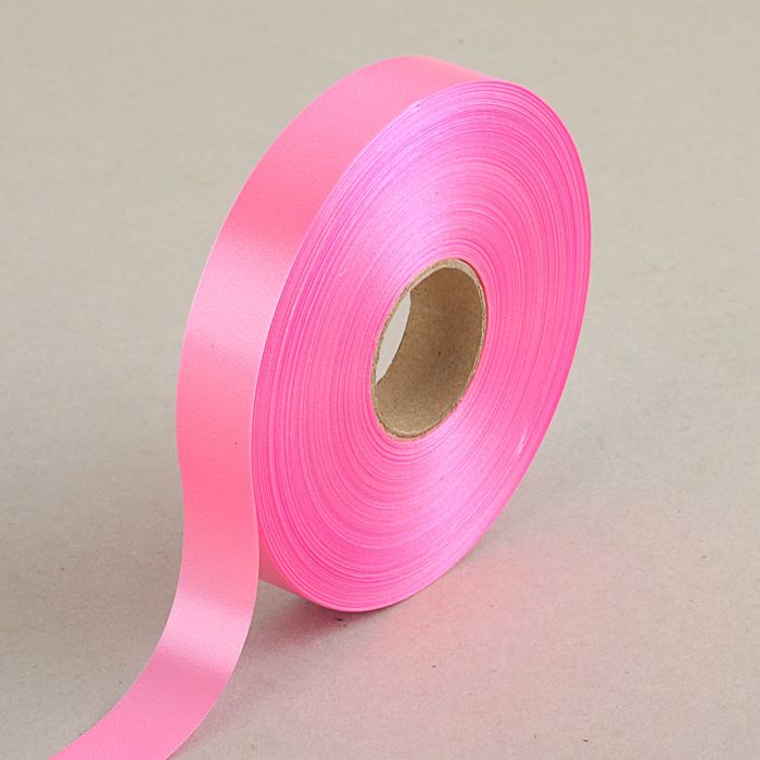 Лента для декора и подарков ярко-розовая, 2 см х 91 м