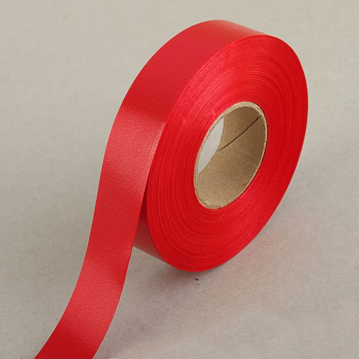 Лента для декора и подарков красная, 2 см х 45 м