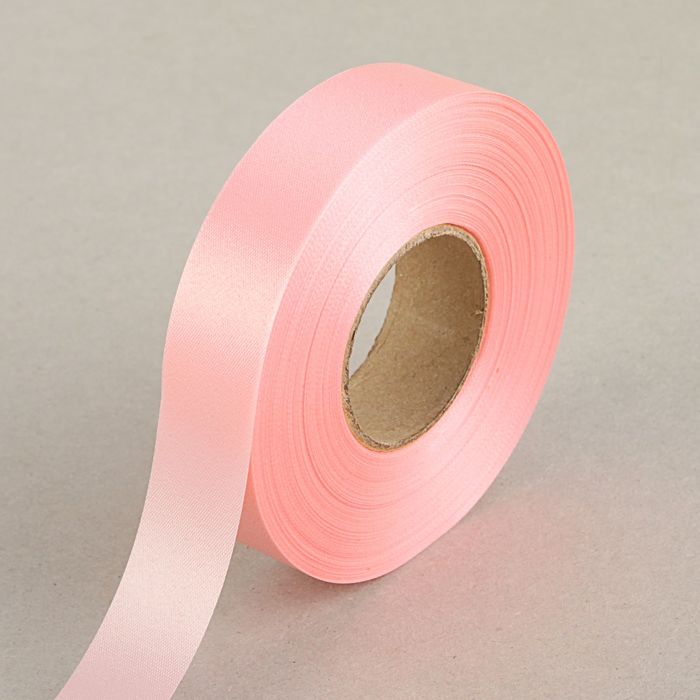 Лента для декора и подарков, светло-розовая, 2 см х 45 м
