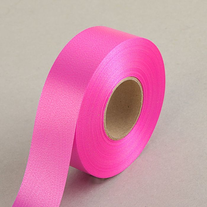 Лента для декора и подарков "Муар" малиновая, 3 см х 45 м