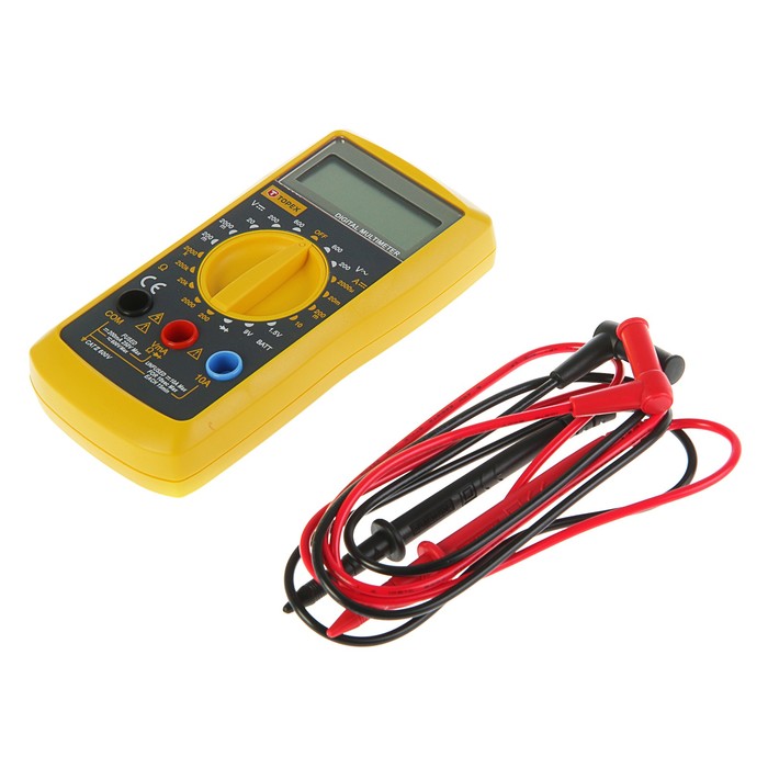 Мультиметр TOPEX, цифровой, универсальный, проверка диодов, проверка батарей 1.5/9 В