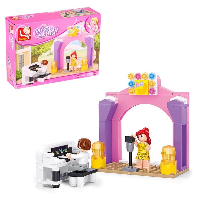 Конструктор «Розовая мечта: концертная сцена», 109 деталей