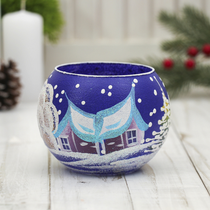 Ваза-подсвечник "Ночное волшебство" шар