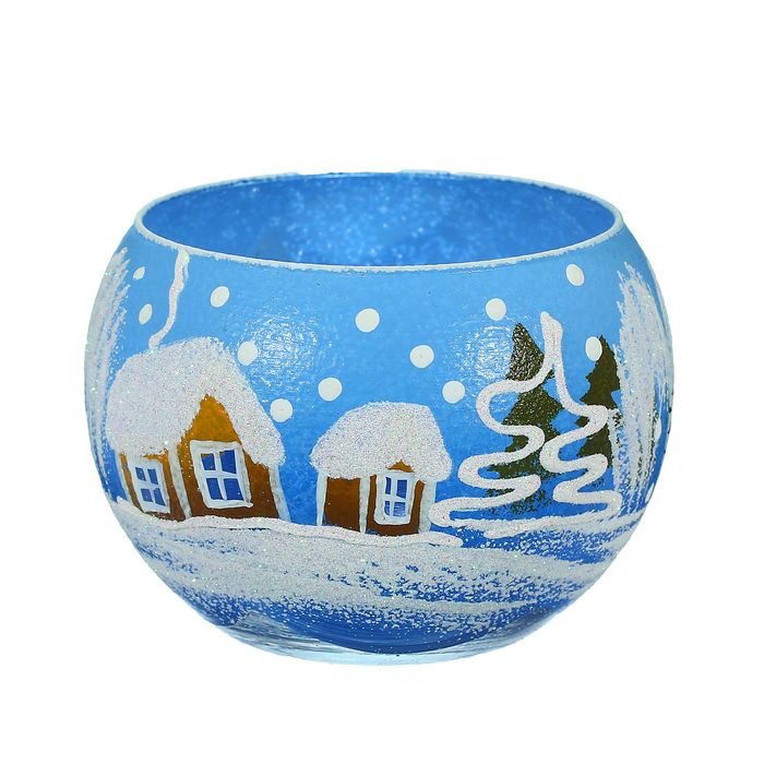 Ваза-подсвечник "Новогодние сумерки" шар