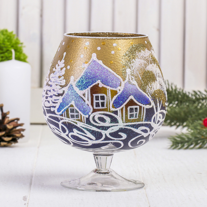 Ваза "Золотое небо" бокал, 0,5 л