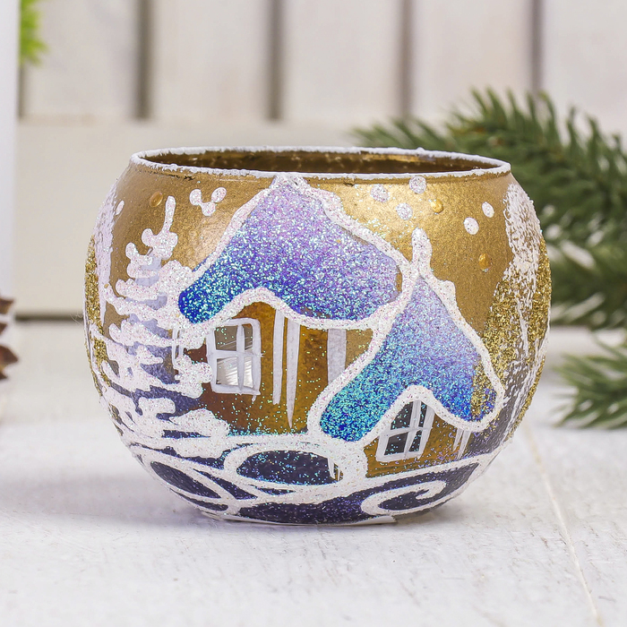 Ваза-подсвечник "Золотое небо"