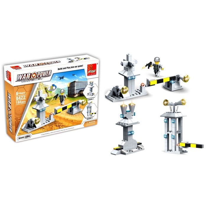 Конструктор «Вооруженные силы», 104 детали, 3 варианта сборки