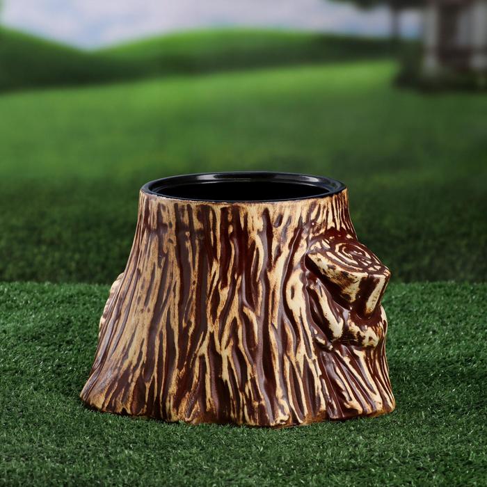 Фигурное кашпо "Пенёк"