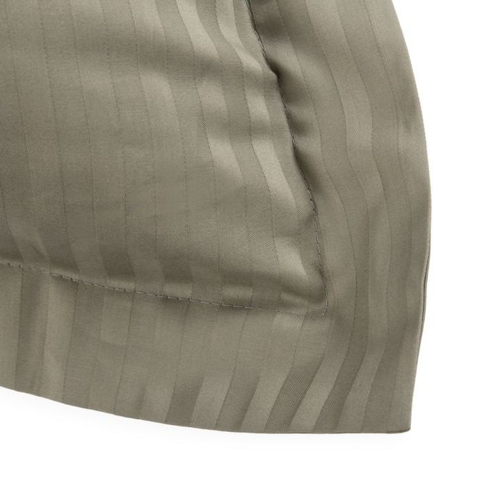 Комплект наволочек "Этель basic" стоун,50*70+5 см-2 шт,страйп-сатин,135 г/м2