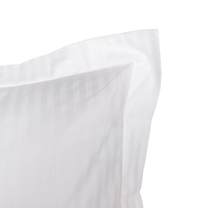 Комплект наволочек "Этель basic" снежный,50*70+5 см-2 шт,страйп-сатин,135 г/м2