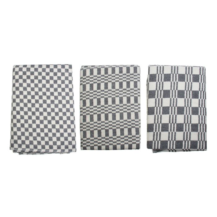 Одеяло байковое, клетка, размер 205х140 см, 470 г/м2