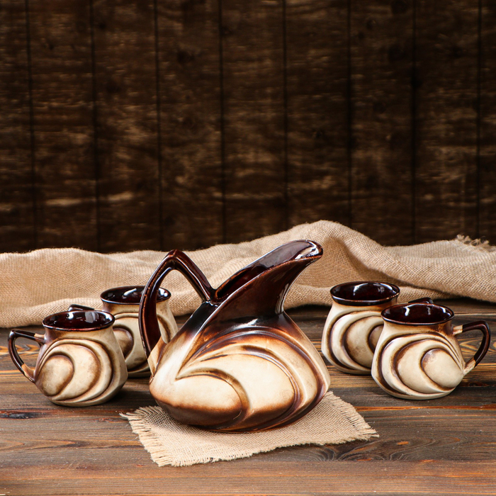 Молочный набор "Волна" 5 предметов, 1,5 л