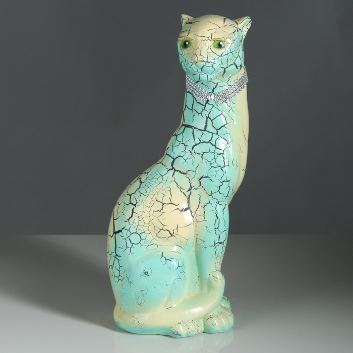 Копилка "Пантера" кракелюр, цветная, микс