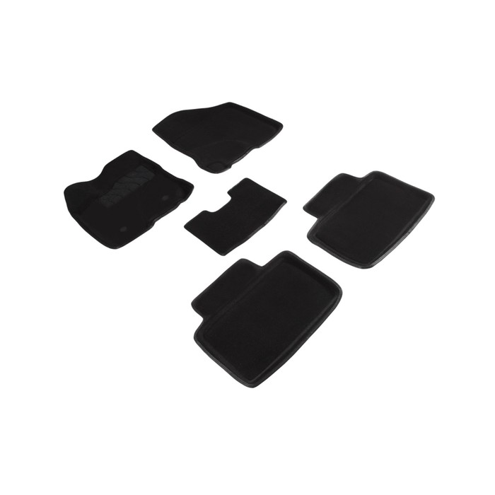 Коврик ворсовый для Lada Vesta, 2015-, Черный коврик багажника rival lada vesta седан 2015 н в 16006002