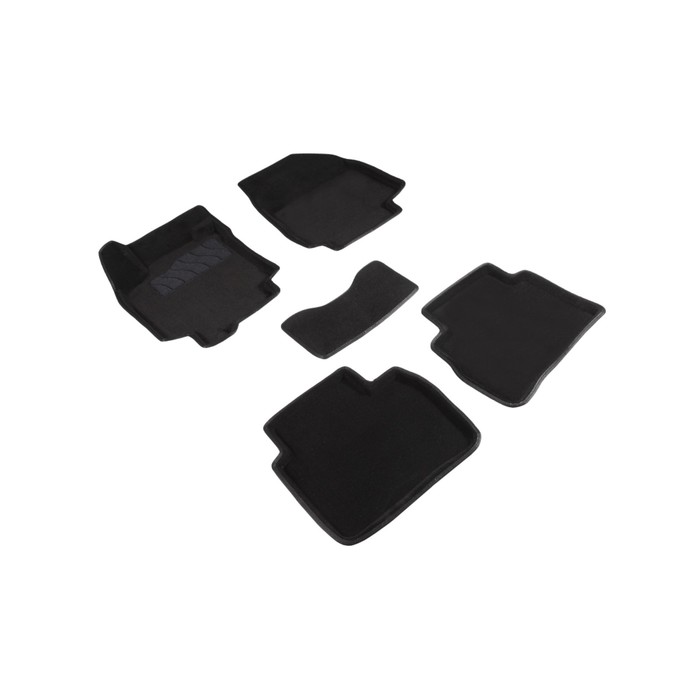 Коврик ворсовый для Nissan TIIDA, 2007-2015, Черный коврик ворсовый для nissan murano ii 2008 2015 черный