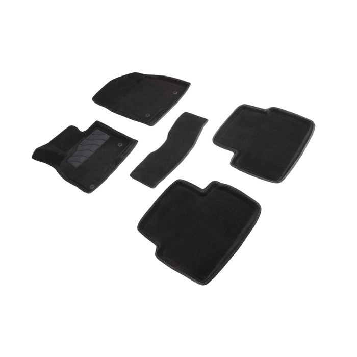 Коврик ворсовый для Mazda 3, 2013-, Черный коврик ворсовый для kia cerato 2013 черный